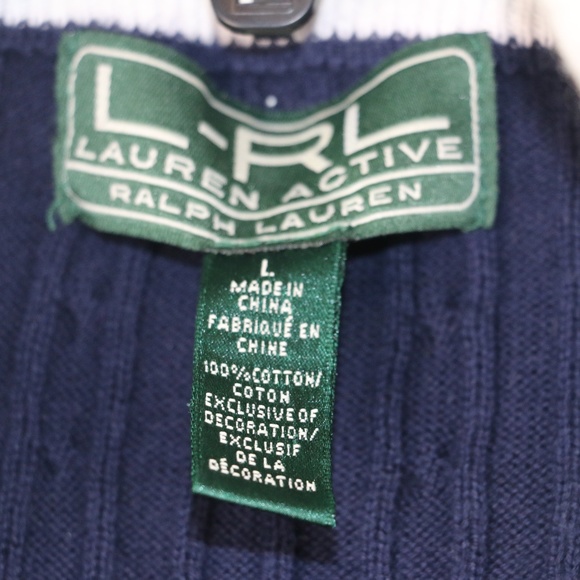 Lauren Ralph Lauren Active Womens Blue Large ZipUp - Picture 4 of 5